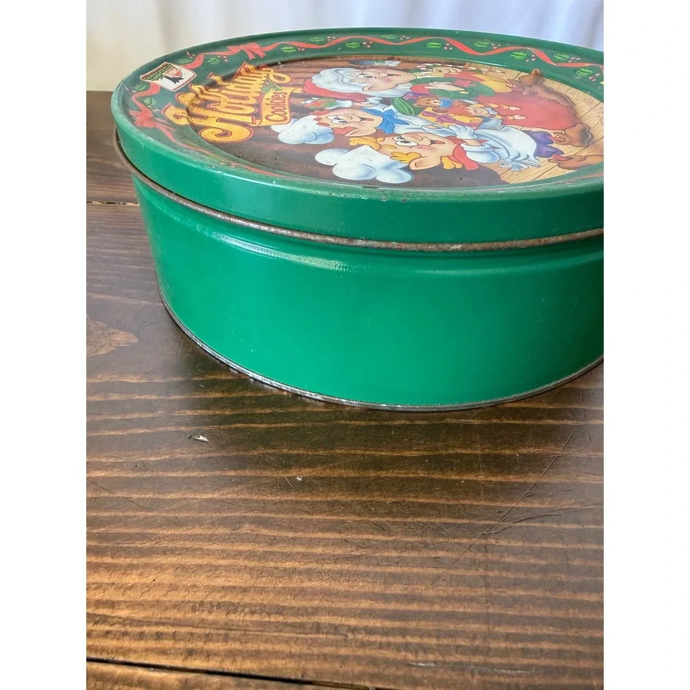 Vintage 1996 Keebler Holiday Cookies Tin Ernie the Elf Christmas Collectible 10